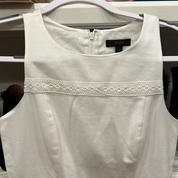 Jcrew dress white cotton - size 2 - EUC - worn once 🤍 - Picture 3 of 9